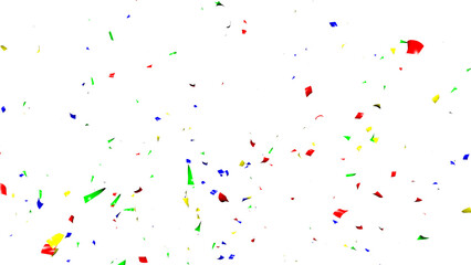 confetti red color, green color, blue color on alpha channel - obrazy, fototapety, plakaty
