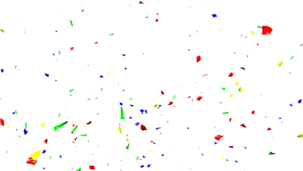 Poster confetti red color, green color, blue color on alpha channel © VFX1988