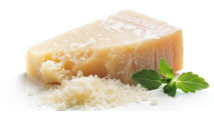 Background of white and parmesan cheese