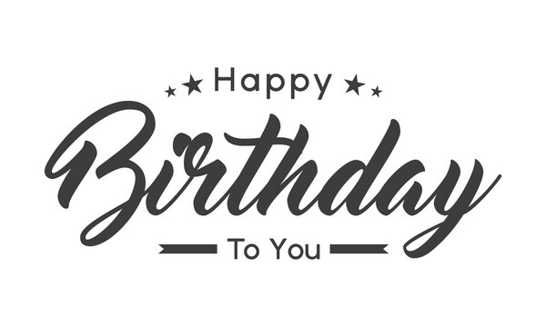 Happy Birthday Lettering Vector