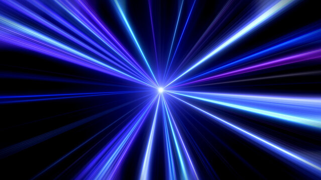 Blue Strobe Lights Effect Background