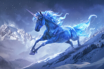 Obraz na płótnie Canvas horse in the snow
