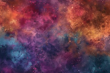 Abstract illustration, Colorful space galaxy cloud nebula. Stary night cosmos. Universe science astronomy. Supernova background wallpaper. Contrasting heaven and hell concept art - obrazy, fototapety, plakaty