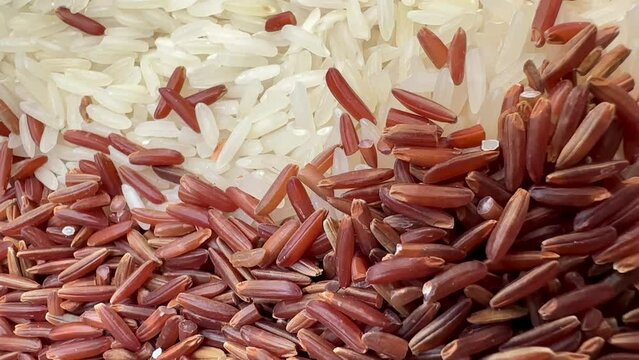 4k rice, brown rice, riceberry rice Thai rice, Thai food