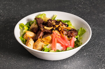 Bún Thịt Nướng. Vietnamese Grilled Pork & Rice Noodles