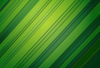 Obraz premium Green abstract background with geometric shapes gradient color for presentation design