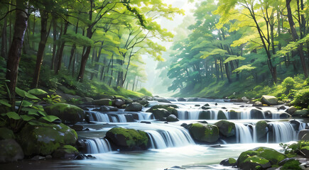 waterfall in the forest