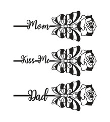 Laser Cut Valentine Rose gift design