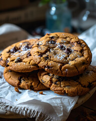 Homemade chocolate cookies
