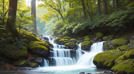 waterfall in the forest