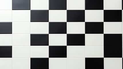 Black And White Checkered Floor Tiles background