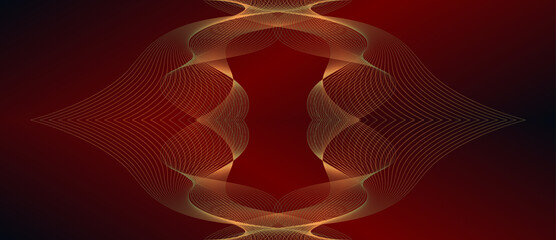 Abstract vector background. Lines, circle, light.