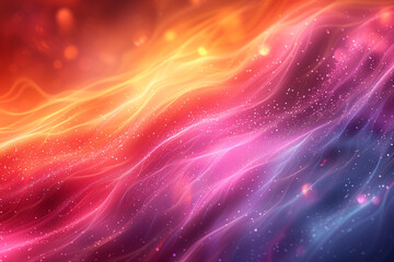 Fototapeta premium Digital art composition on an abstract background with swirling waves of red and yellow, reminiscent of flowing fabric.