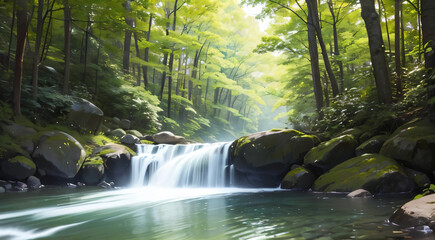 waterfall in the forest
