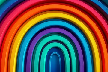 Vibrant Multi Colored Rainbow Arches Abstract Background for Graphic Design and Creative Projects