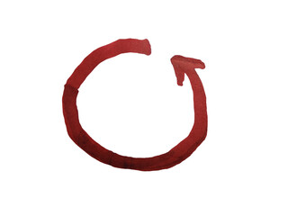 Realistic circle arrow