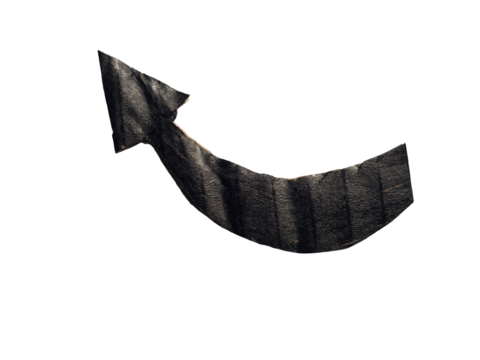 Black arrow or directional arrow