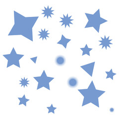 Set of vector starburst, sunburst badges. Nine different color. Simple flat style Vintage labels. Design elements. Colored stickers. A collection of different types and colors icon. eps 10