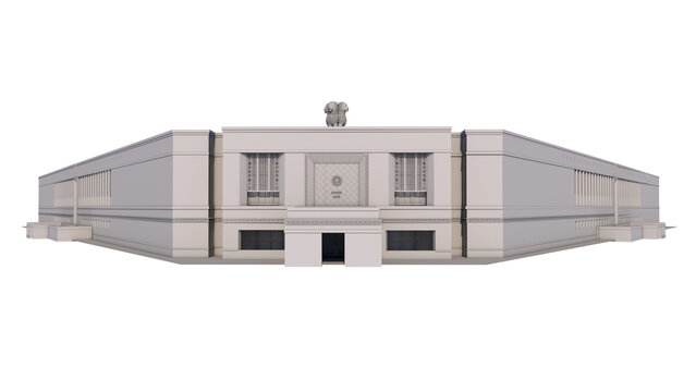 Indian New Parliament 3d Render