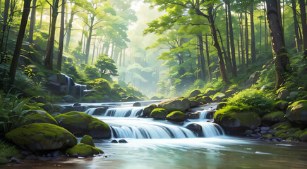 waterfall in the forest