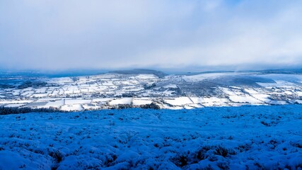 The Glenasmole Valley in the Dublin Mountains in winter