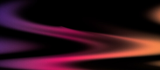 Fototapeta premium Abstract color blue pink yellow gradient film Grainy texture glowing wave background. Gradient blurred orange gray texture for web banner noise texture effect. Grain poster film photography effect