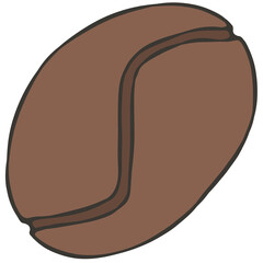 coffee bean icon simple design