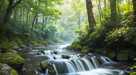 waterfall in the forest