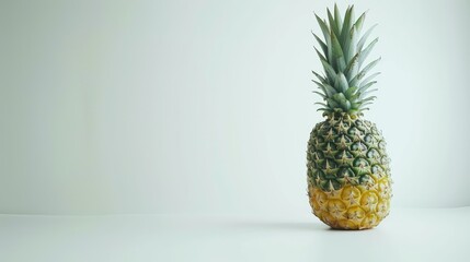 pineapple isolated on a white background professional food shot 