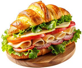 croissant sandwich ham and cheese