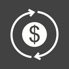 Business Management Glyph Inverted Icons