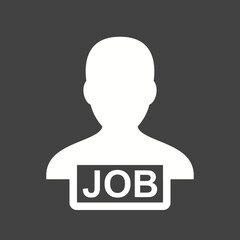 Business Management Glyph Inverted Icons