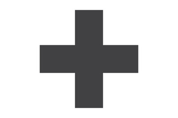 plus on black background