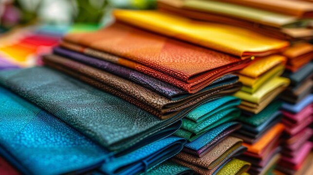 Color swatches book. Rainbow sample textille colors catalogue.