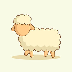 Separate collection of cartoon sheep vector illustration design