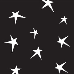Obraz premium stars seamless pattern design