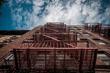 New York fire escape stairs