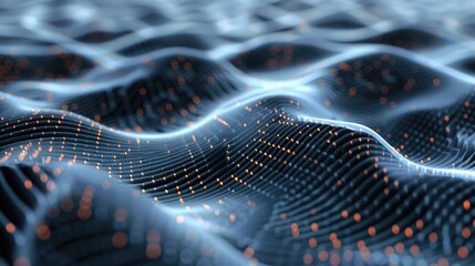 Stream of consciousness in AI development, a fluid amalgamation of code evolving into patterns of artificial thought , 3D illustration