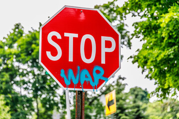 Stop War Stop Sign