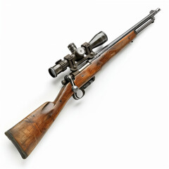 Tabor rifle isolated on white background


