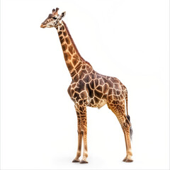 Fototapeta premium giraffe isolated on white