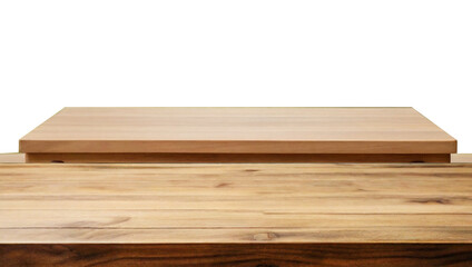 wooden table top Brown, wood, empty wooden table top, wooden, desk displaying products, light, wooden desk top,The background is transparent.