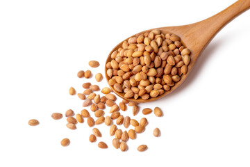 Mahlep, Mahlab or Mahaleb seeds isolated on white background