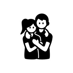 Couple Hugging Icon