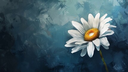 Watercolor daisy clipart with white petals and yellow centers , 3D render - Powered by Adobe