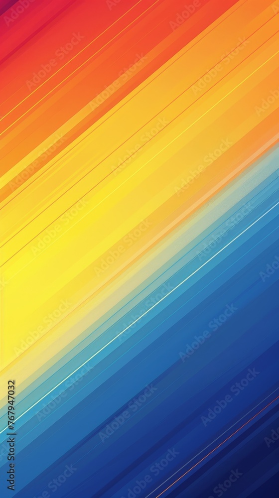 Poster stylish layout featuring a hipster, colorful abstract background with a smooth gradient of yellow an
