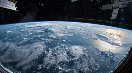 Earth Viewed From Space Station - obrazy, fototapety, plakaty