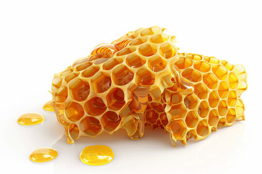 Honeybee honeycomb bees. Close up image of honeycomb.