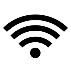 WIFI, frequency, wave vector illustration isolated on white background. classic modern diseign