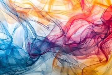 Colorful Abstract Wave Design with Smoke and Light Motion Texture